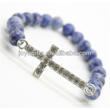 High Quality Friendship Sodalite With Diamante Alloy Piece